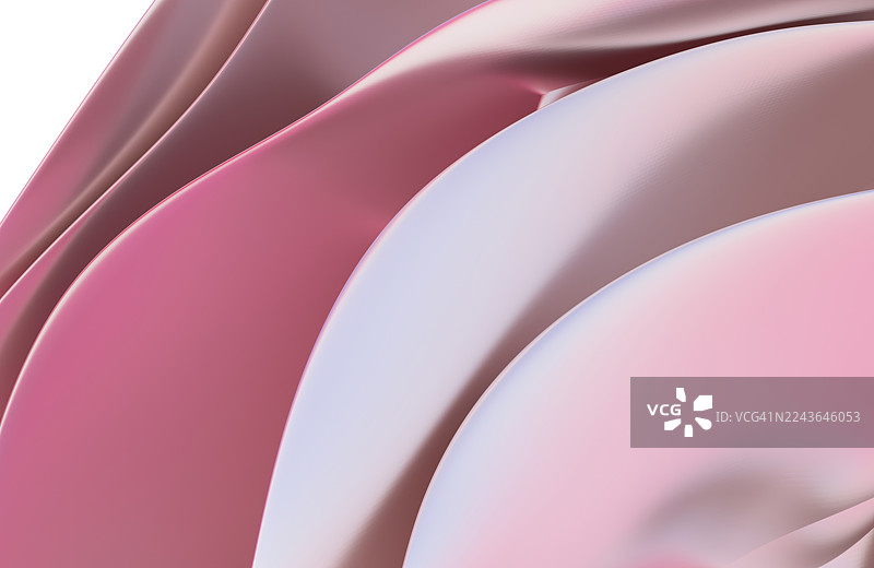 电镀粉色金属渲染抽象渐变表面背景 3D色彩抽象表面背景图片素材