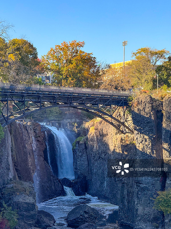 帕特森的桥梁和瀑布图片素材
