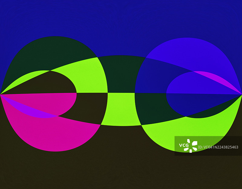 彩色椭圆和圆形组成的抽象背景。图片素材