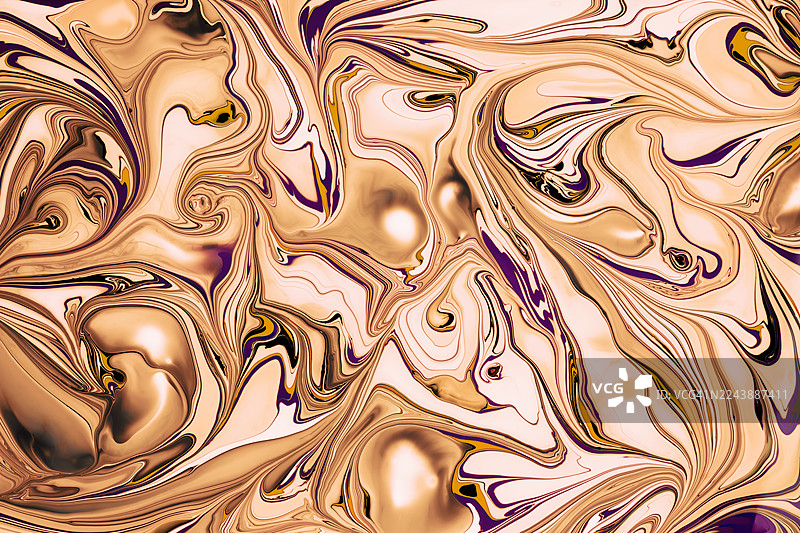 水上大理石纹艺术色彩绘画，抽象背景图片素材