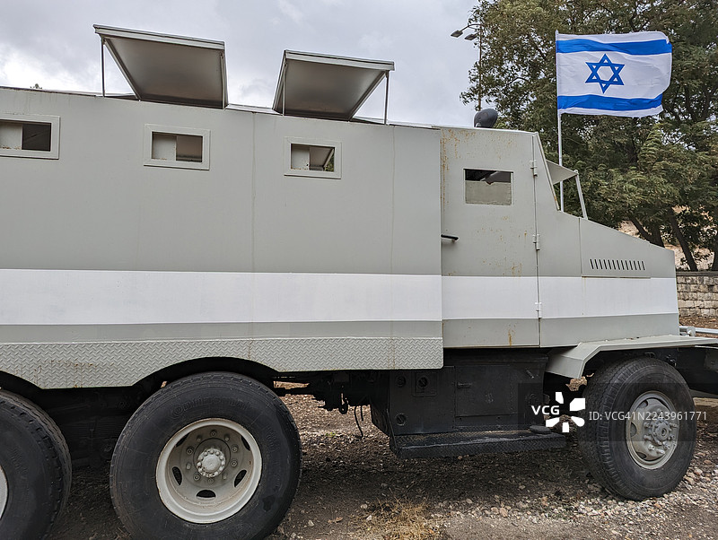 1948年独立战争期间试图突破耶路撒冷封锁的车辆图片素材