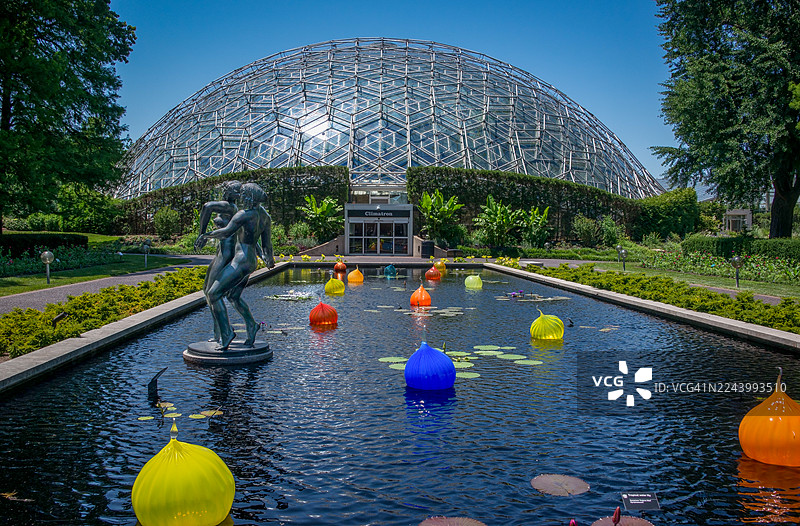 密苏里植物园，圣路易斯，密苏里州，克里玛特隆温室图片素材