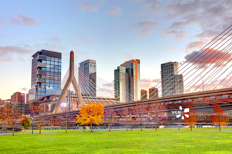 扎克姆大桥，马萨诸塞州，波士顿图片素材