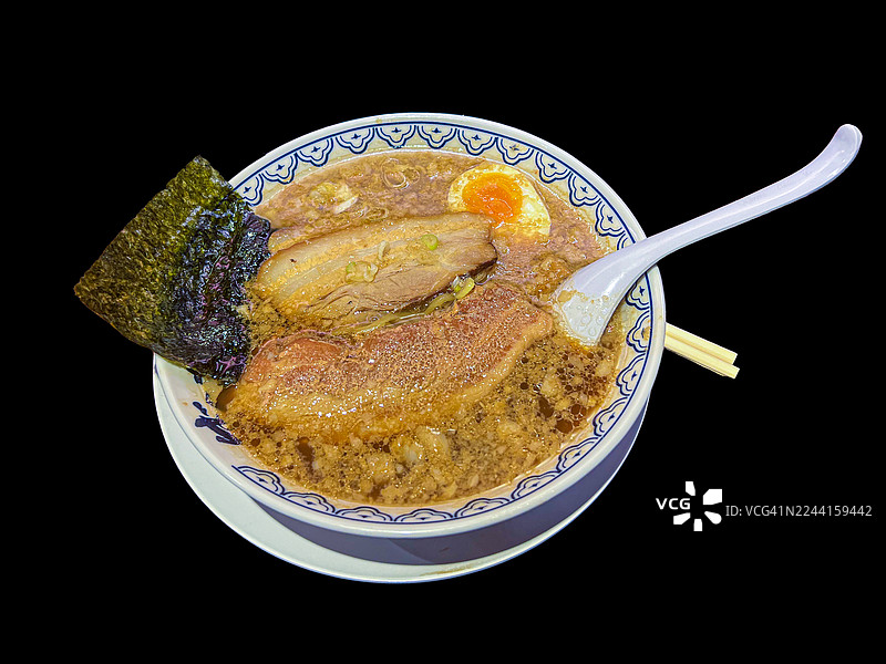 味增酱炖猪肉拉面图片素材