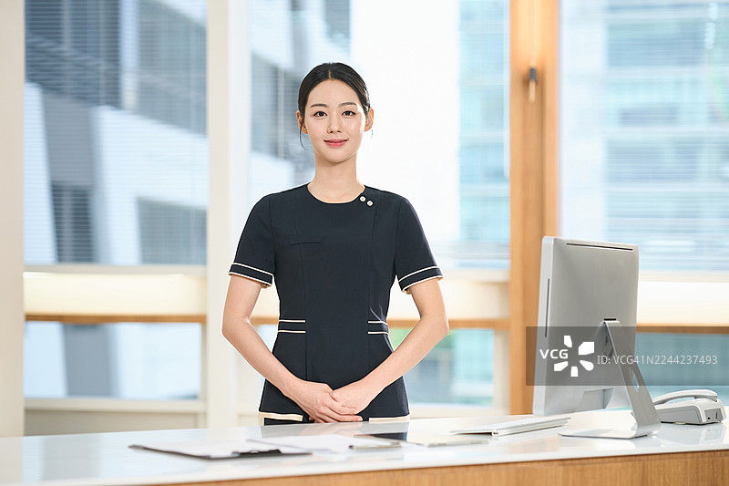 接待处，诊所，服务行业，接待员，医美整形美容图片素材