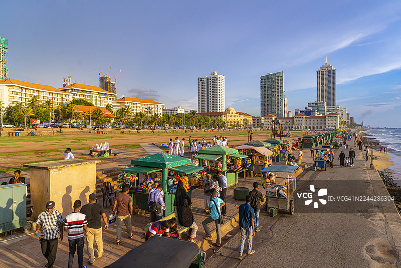 科伦坡，斯里兰卡，加勒菲斯绿地图片素材