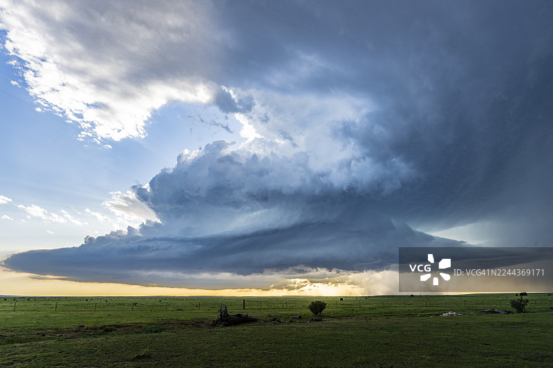 大平原上的超级单体风暴图片素材