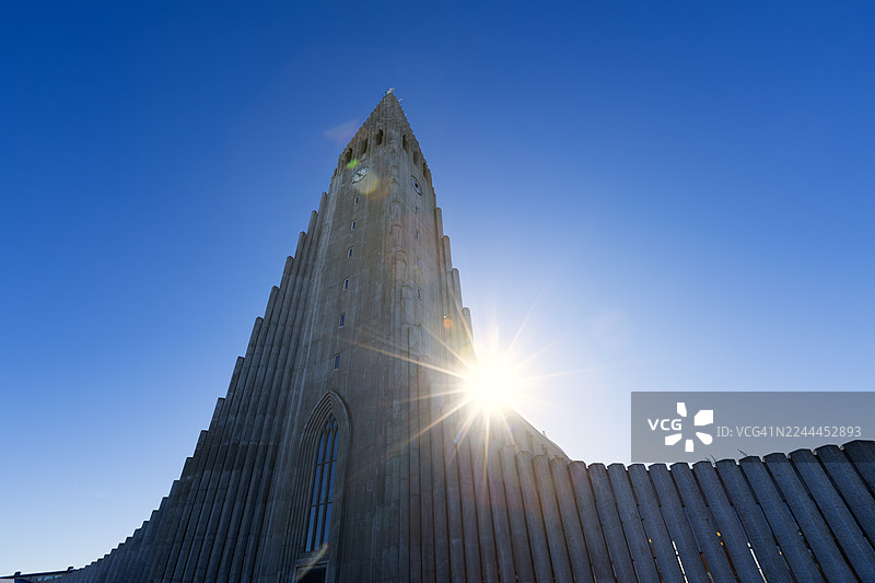 雷克雅未克哈尔格林姆斯大教堂图片素材