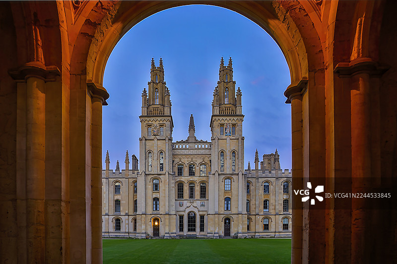 全灵学院，牛津，牛津郡，英国图片素材