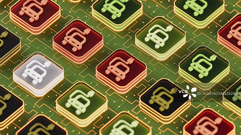 电动汽车充电图片素材