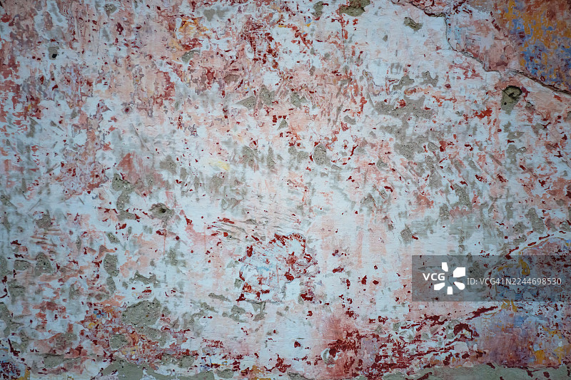 柔和粉色和米色调的抽象风化墙壁纹理图片素材