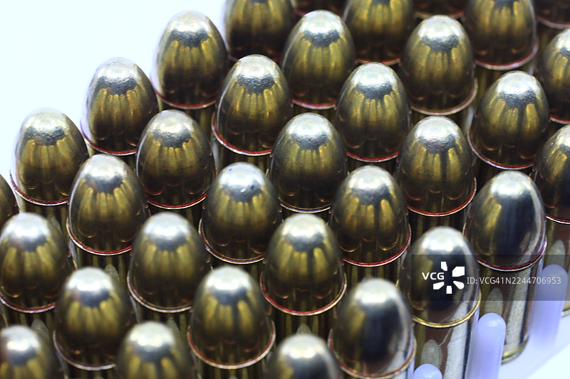 全金属被甲9毫米弹药图片素材