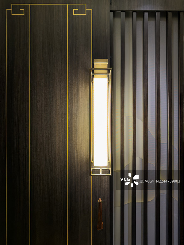 壁灯，纹理背景和皮革的特写图片素材