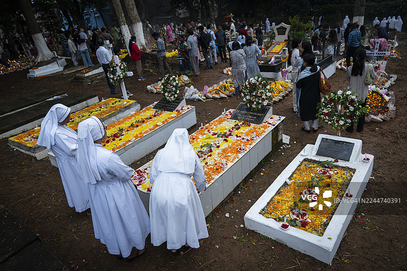 印度纪念诸圣日图片素材