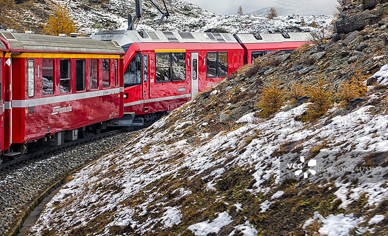 阿尔卑斯山格吕姆，瑞士图片素材