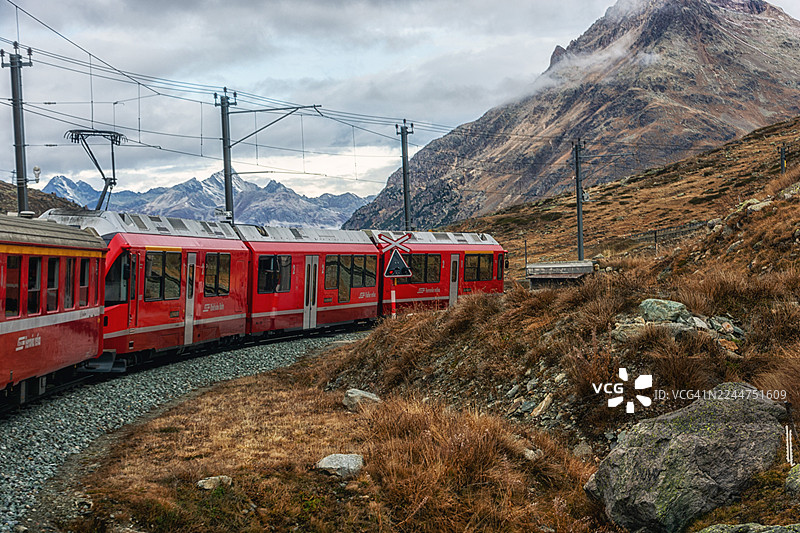 瑞士奥斯皮齐奥·伯尔尼纳图片素材