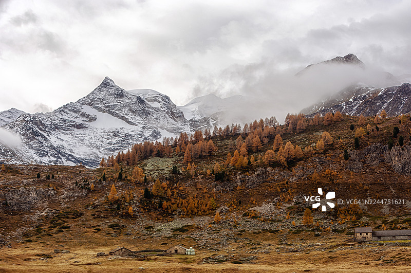 瑞士迪亚沃莱扎山图片素材