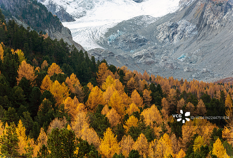 瑞士莫拉特拉奇冰川图片素材