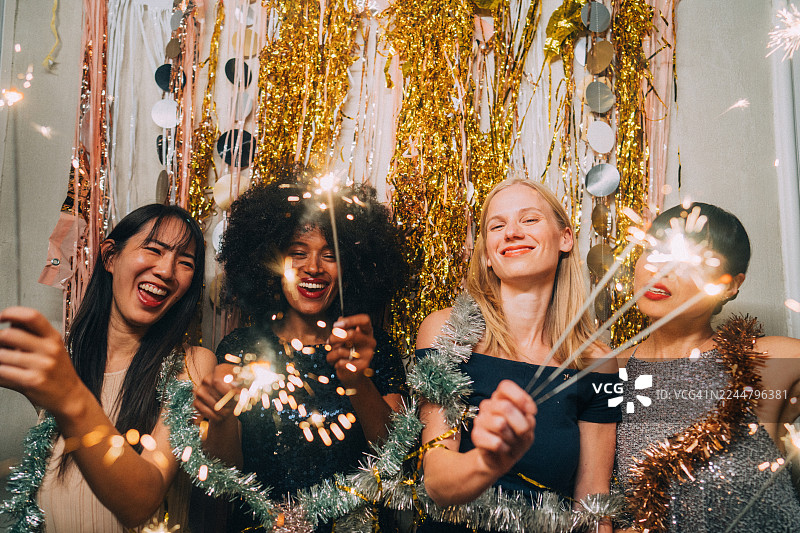 从我们的新年庆祝活动中瞥见图片素材