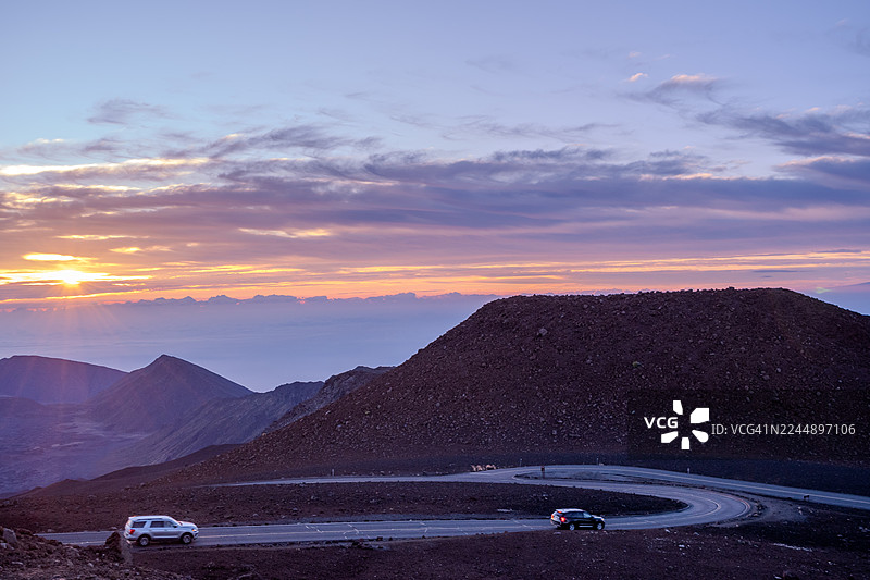 茂宜岛公路旅行图片素材