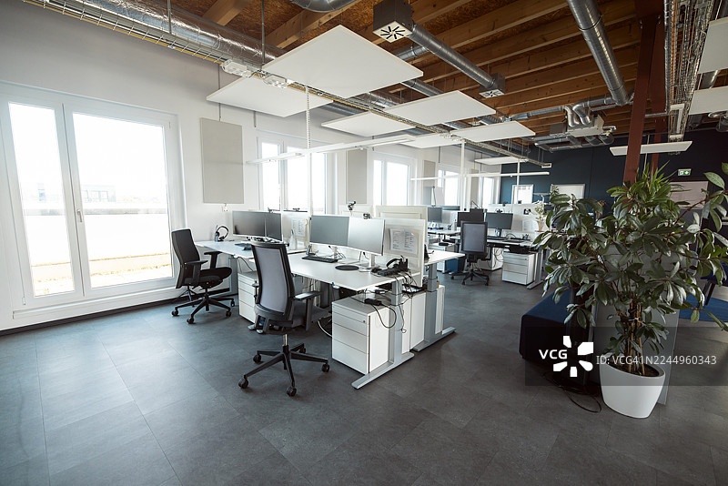 柏林光线充足的现代办公室，无人图片素材