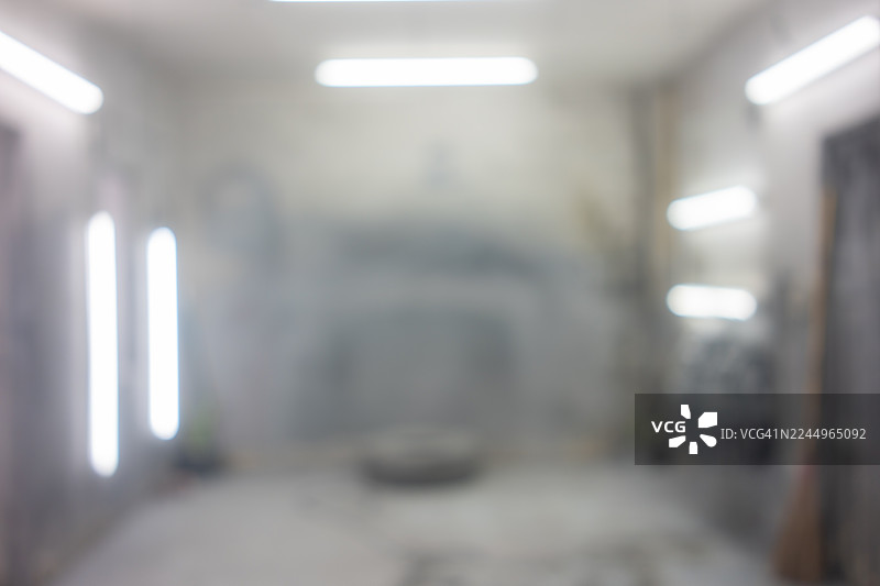 汽车维修店的朦胧图像图片素材