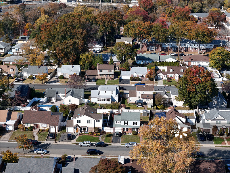 蓝领社区，秋季图片素材