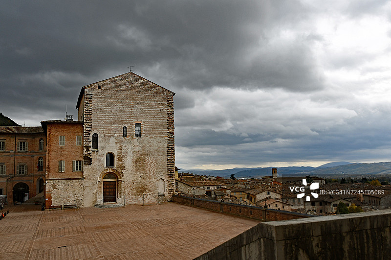 古比奥 - 普拉托里安宫 - 秋季图片素材