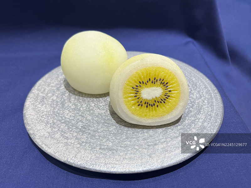 金奇异果大福食物模型图片素材