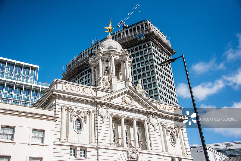 埃克莱斯顿庭院拱门和巴洛克式门面，维多利亚图片素材