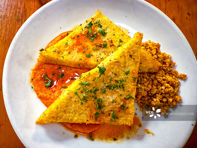 炸玉米糕图片素材