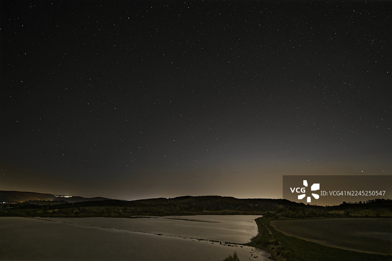 夜空中的北斗七星图片素材