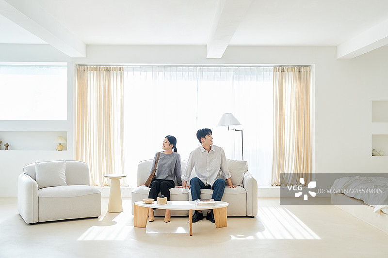 样板间，公寓预售，申请公寓，搬家，在一起图片素材