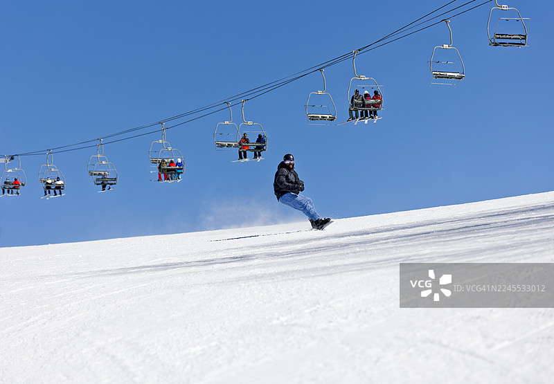 滑雪板玩家图片素材