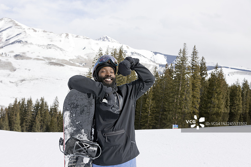 滑雪板爱好者图片素材