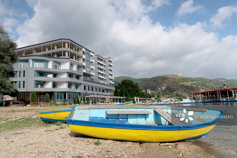 波格拉杰茨酒店和船图片素材