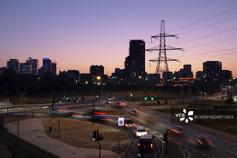 银城隧道北口附近的交通状况图片素材