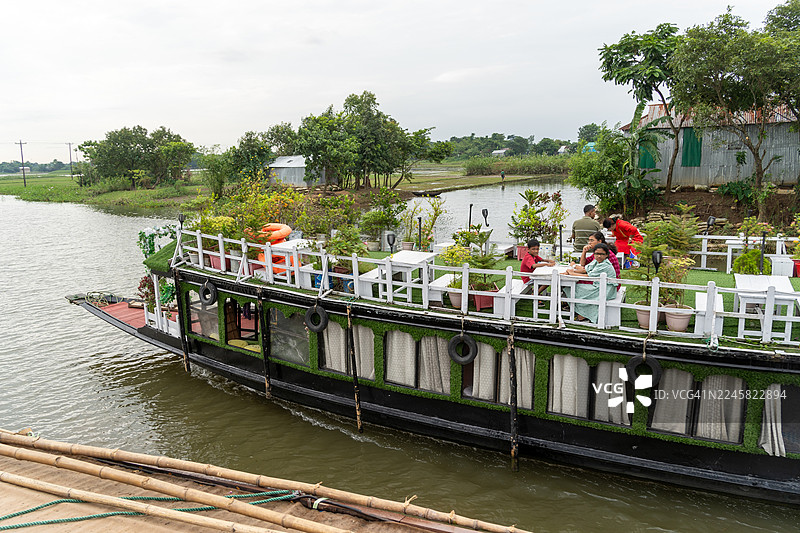 Tangua Haor 的船屋图片素材