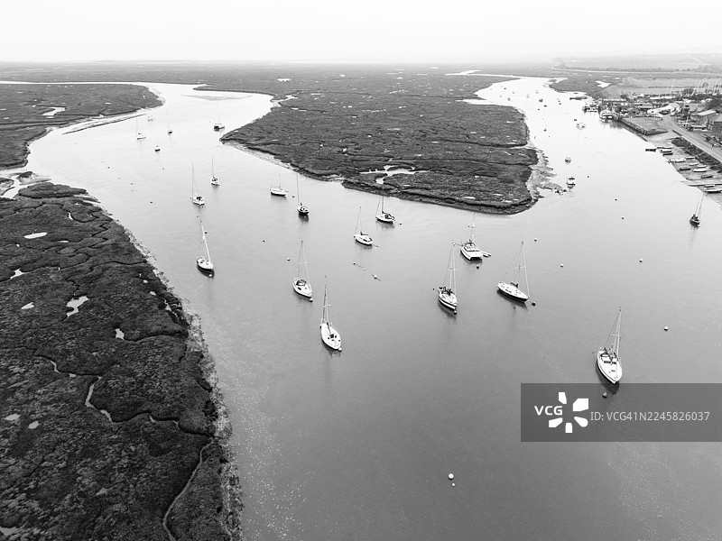 涨潮时的“韦尔斯海滨”图片素材