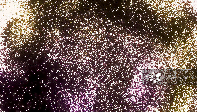 闪耀的粒子在宇宙之舞中旋转图片素材