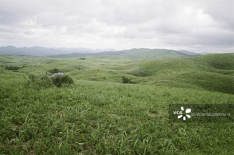 秋吉台国定公园，胶片相机拍摄图片素材