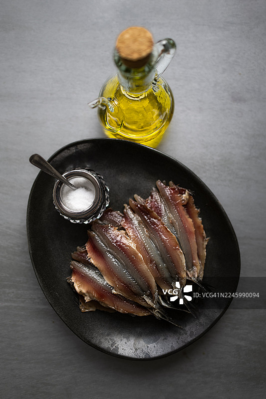 新鲜的凤尾鱼柳图片素材