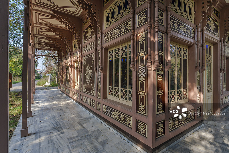 土耳其伊斯坦布尔于斯屈达尔区的阿卜杜勒阿齐兹苏丹狩猎宫图片素材