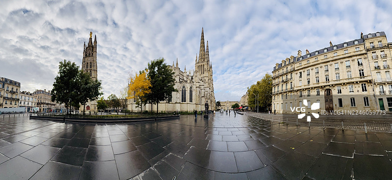 波尔多圣安德烈大教堂和佩-贝尔兰塔图片素材