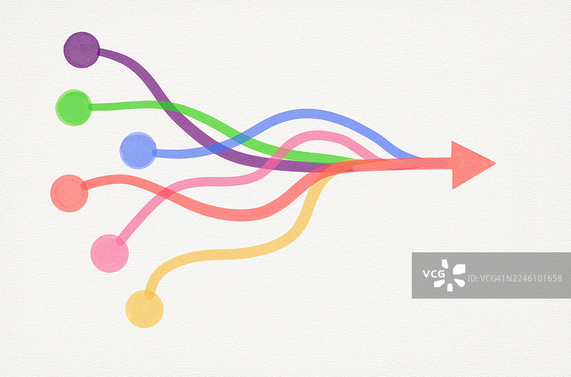 箭头交叉路口图片素材