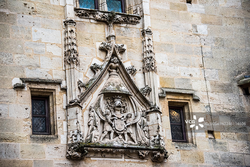 歌特浮雕，卡约门，波尔多图片素材