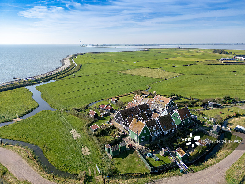 荷兰马尔肯岛。图片素材