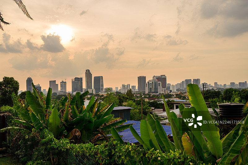 马来西亚八打灵再也城市全景图片素材