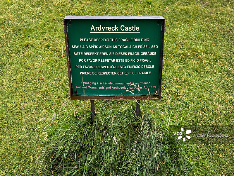 阿尔德弗莱克城堡信息指示牌图片素材