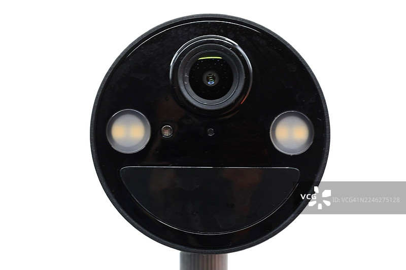 室内监控摄像头特写图片素材